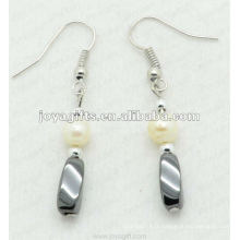 Fashion Hematite Twist Beads Earrings